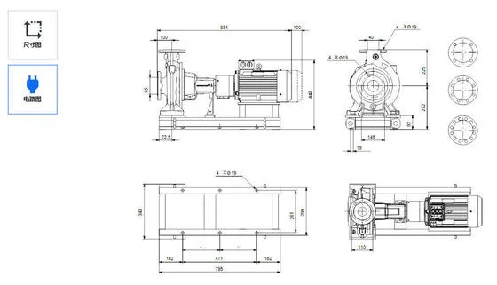 Grundfos 1/2HP 3/4HP Centrifugal Water Pump For Commercial Heating - 4