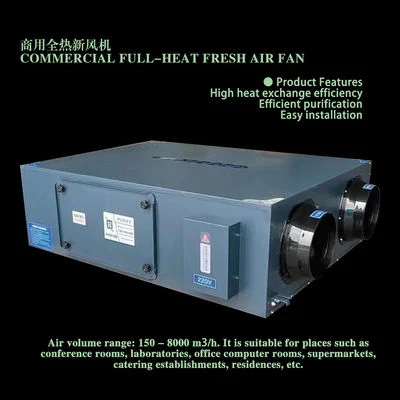 90W Energy Exchanger ERV Heat Recovery HRV System Air Purification Ventilation Recuperator - 2