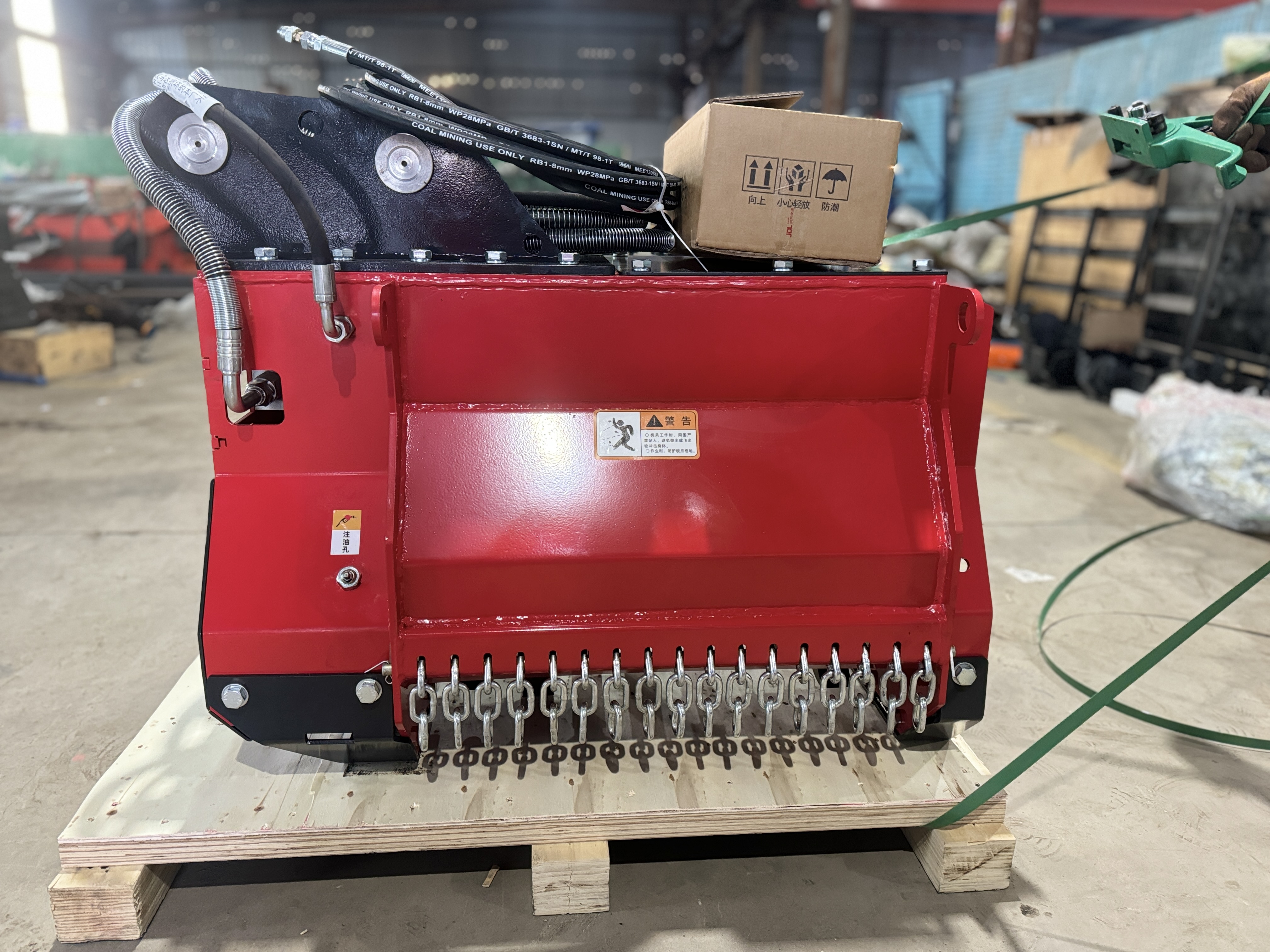 Shark-Fin Cutter Spindle Forestry Mulcher for 6-20 Ton Excavator OEM ODM Custom Label Supported - 3