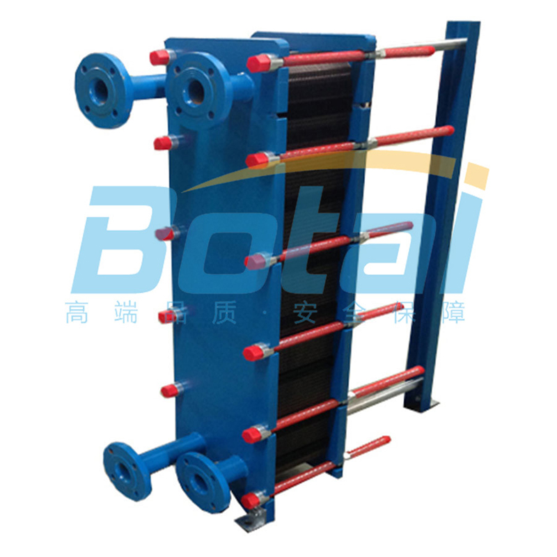 Removable plate heat exchanger with high heat transfer coefficient