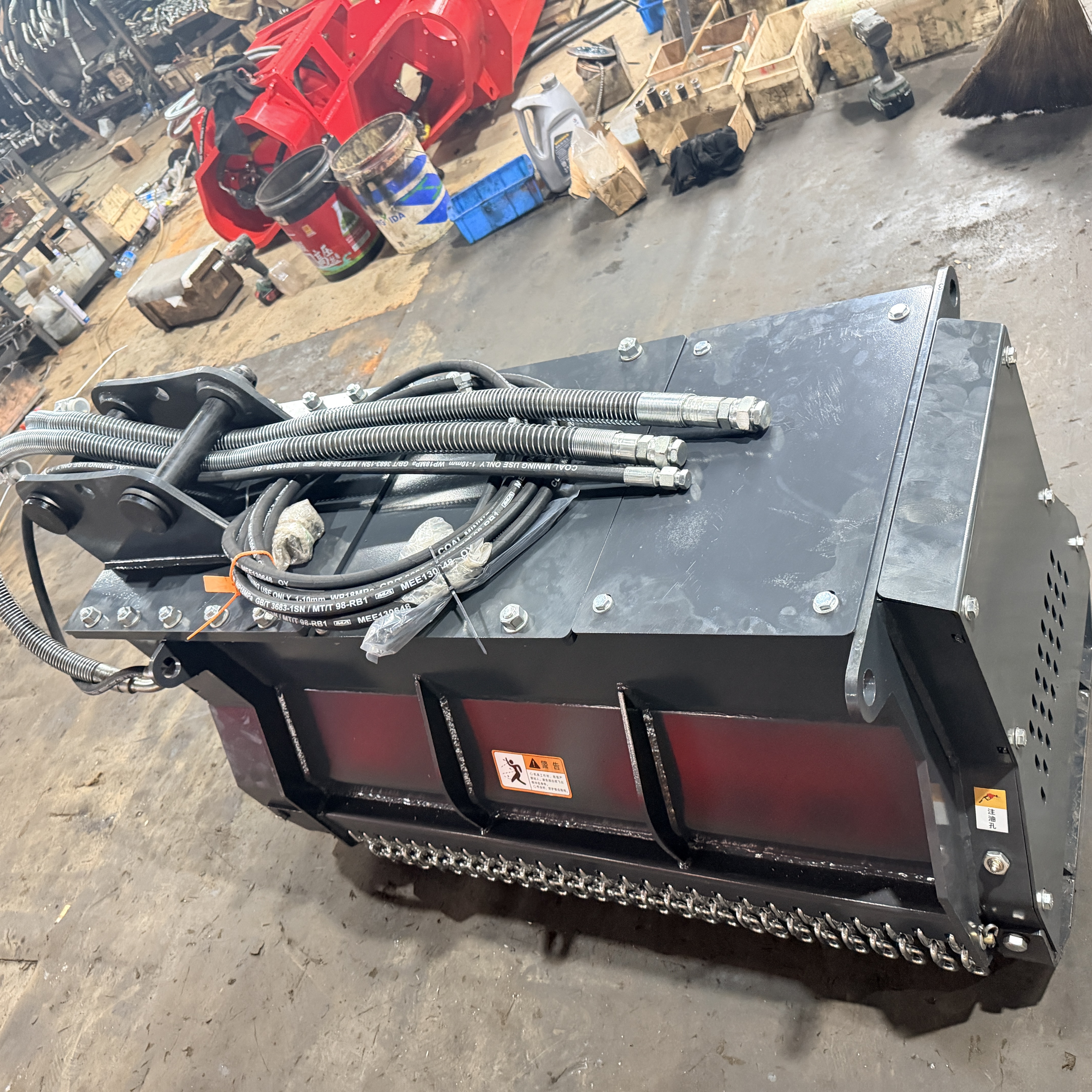 Shark-Fin Cutter Spindle Forestry Mulcher for 6-20 Ton Excavator OEM ODM Custom Label Supported - 4