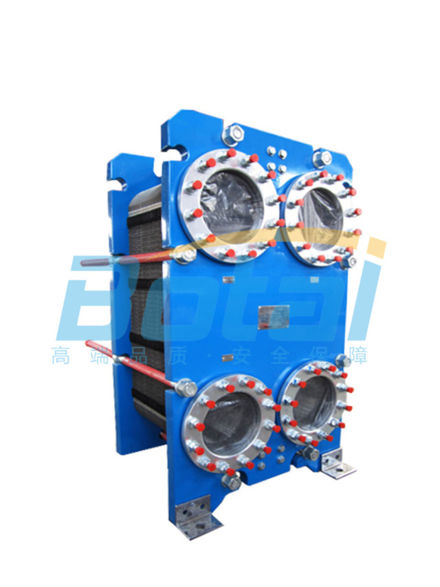 Removable plate heat exchanger with high heat transfer coefficient