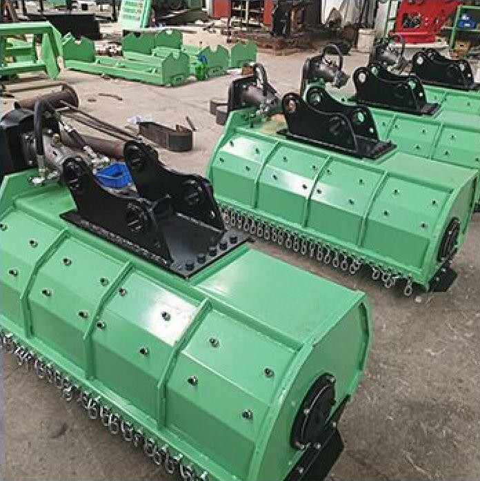 Heavy Duty Excavator Mounted Flail Mulcher Hydraulic Grass Cutter for Farm & Land Clearing - 4