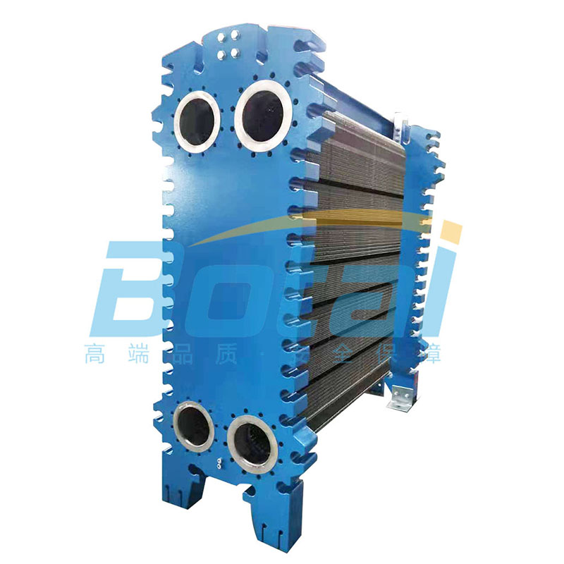 Semi-welded plate heat exchanger for heating and corrosive medium cooling - 2
